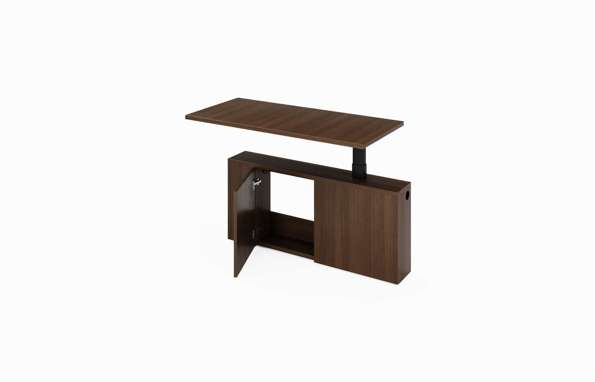 Height Adjust 3-Column Wall Bridge Tech Storage Open (Left 65-2448WBL3, 65-2442WBL3; Right 65-2448WBR3, 65-2442WBR3)