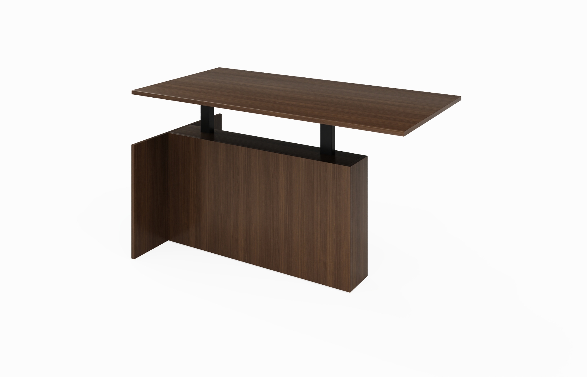 Height Adjustable Rectangular Peninsula Desk (Left 65-3672LPDSTS, 65-3666LPDSTS, 65-3072LPDSTS, 65-3066LPDSTS; Right 65-3672RPDSTS, 65-3666RPDSTS, 65-3072RPDSTS, 65-3066RPDSTS)