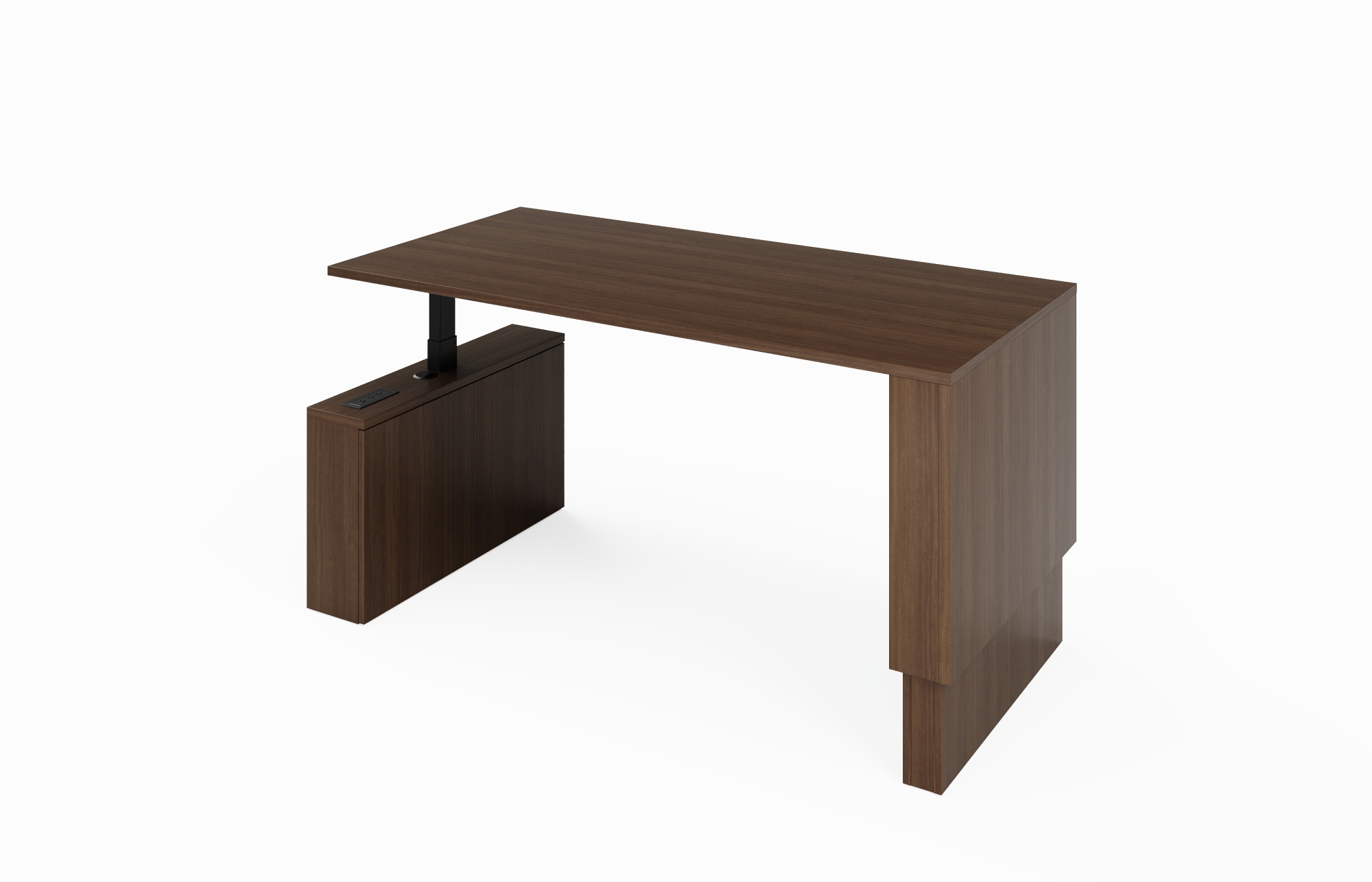 Height Adjust Wall Waterfall Desk (Left 65-3672WWFDL, 65-3072WWFDL, 65-3666WWFDL, 65-3066WWFDL; Right 65-3672WWFDR, 65-3072WWFDR, 65-3666WWFDR, 65-3066WWFDR)