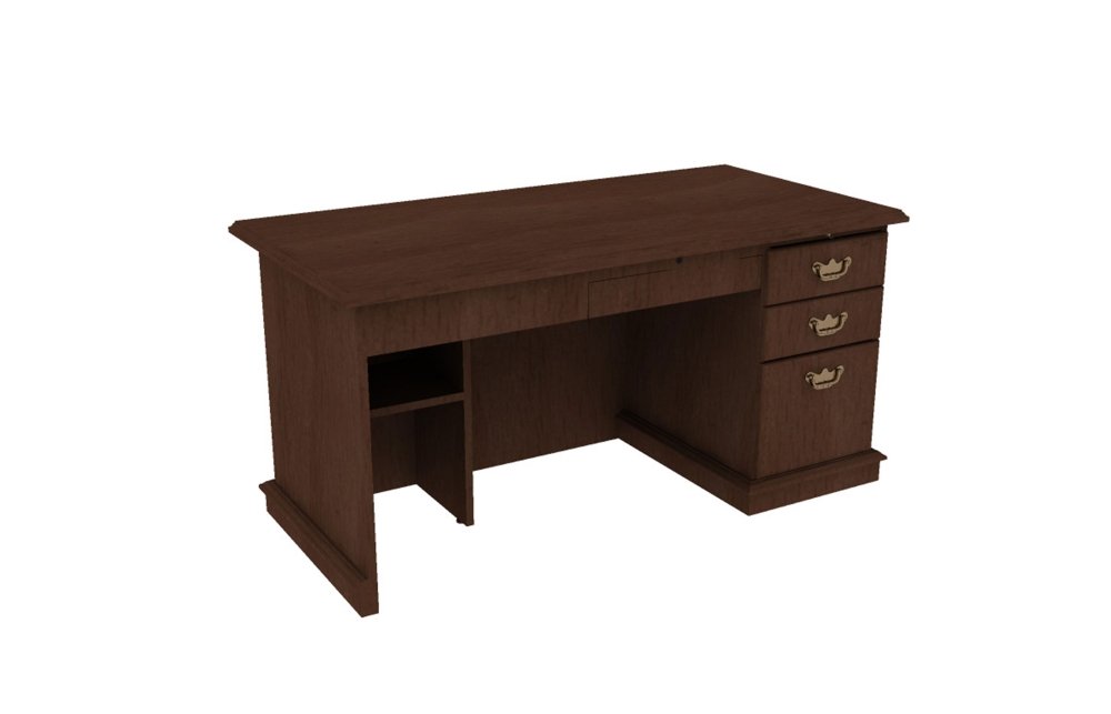 30x60 Single Pedestal Desk, Right, with Box/Box/File Pedestal