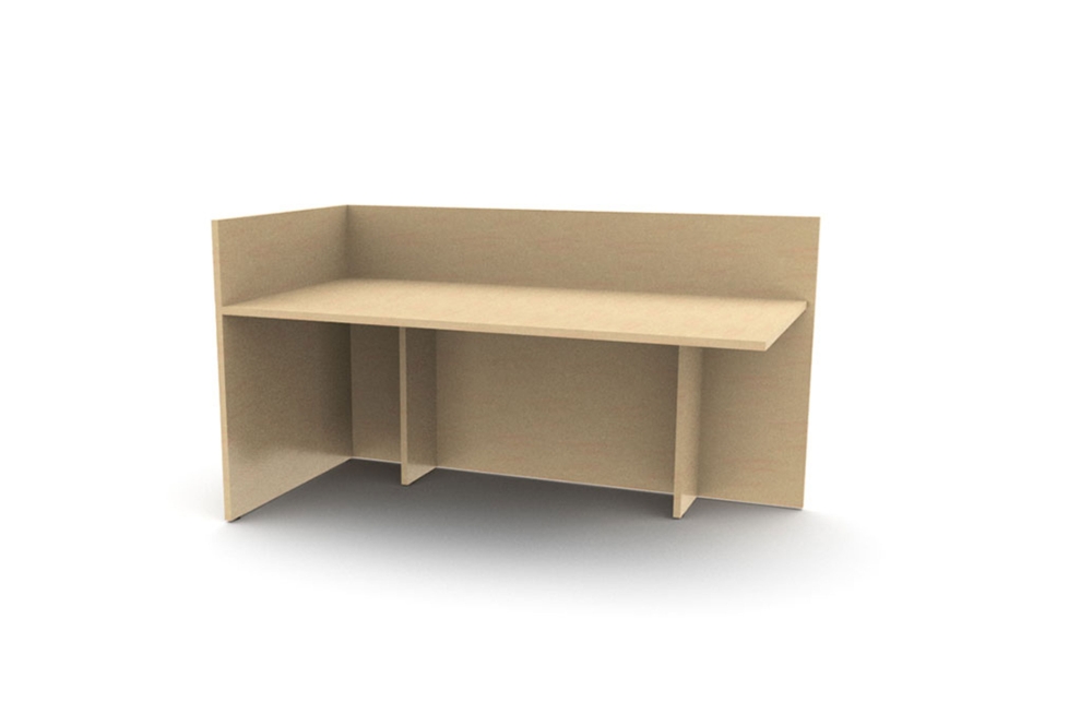 36"D Single Reception Desk Shells with Gallery Screens (Left: 64-3660RSRL, 64-3666RSRL, 64-3672RSRL, 64-3678RSRL, 64-3684RSRL, 64-3690RSRL, 64-3696RSRL; Right: 64-3660RSRR, 64-3666RSRR, 64-3672RSRR, 64-3678RSRR, 64-3684RSRR, 64-3690RSRR, 64-3696RSRR)