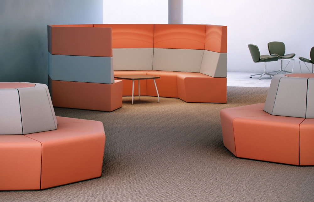 Indiana Furniture Fifteen Lounge OrangeGrey Contrasting SpiritLite
