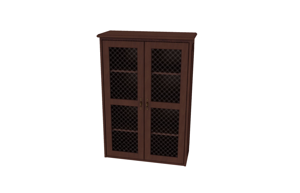 Surface Mount Bookcases with Mesh Door Inserts (46-1534TUM)
