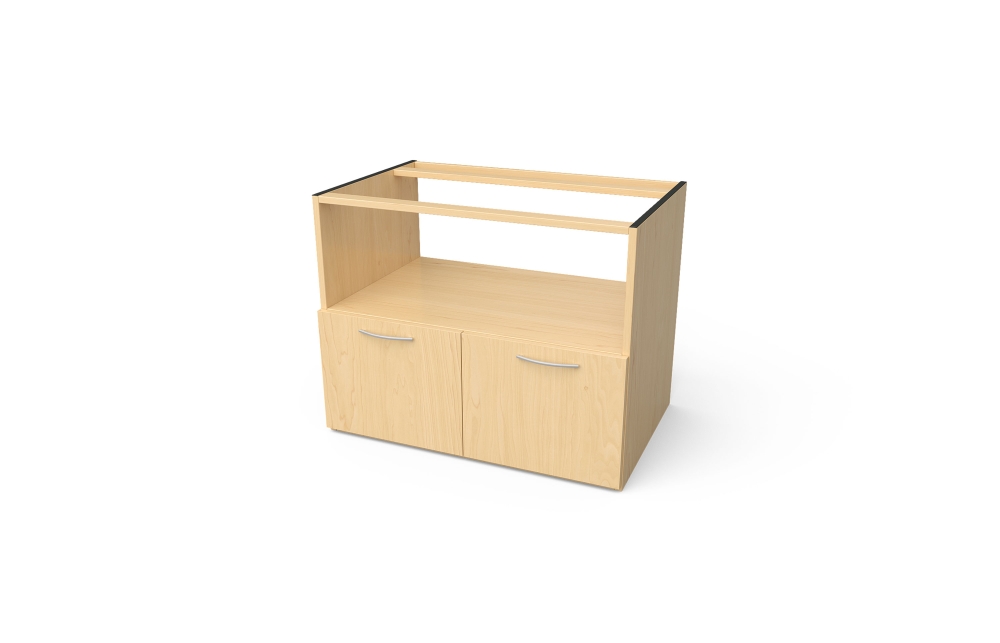 Modular Pedestal with Open Compartment and Doors (66-2430ODB, 66-2436ODB)