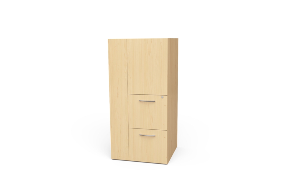 51"H Storage Cabinet with Narrow Tower, Door, and File/File Drawers (Left: 66-2451WD2L, Right: 66-2451WD2R)