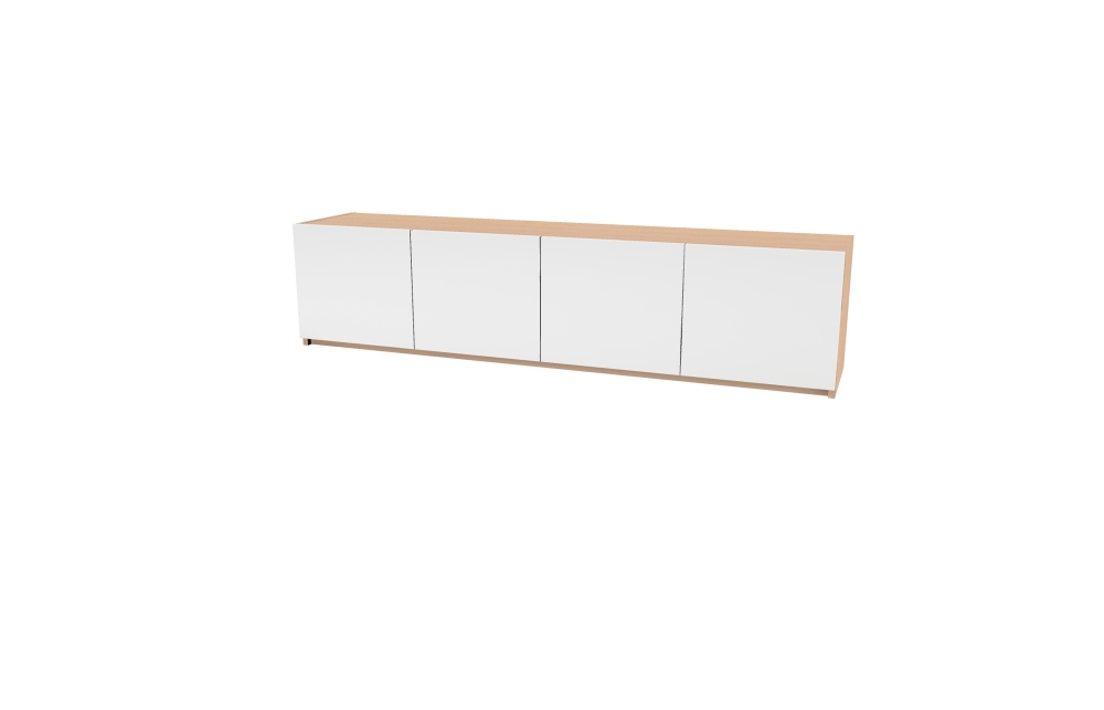 Wall Mount Hutch with High Gloss White Acrylic Doors (66-1530WD, 66-1536WD, 66-1542WD, 66-1548WD, 66-1554WD, 66-1560WD, 66-1566WD, 66-1572WD, 66-1578WD, 66-1584WD, 66-1590WD, 66-1596WD; and 1-HGA)