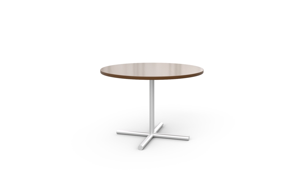 Circular Table with Metal Base