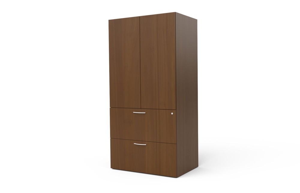 Storage Cabinet with Doors and Lateral Files