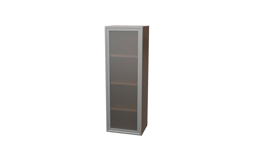 Tall Surface Mount Storage Tower with Framed Acrylic Door