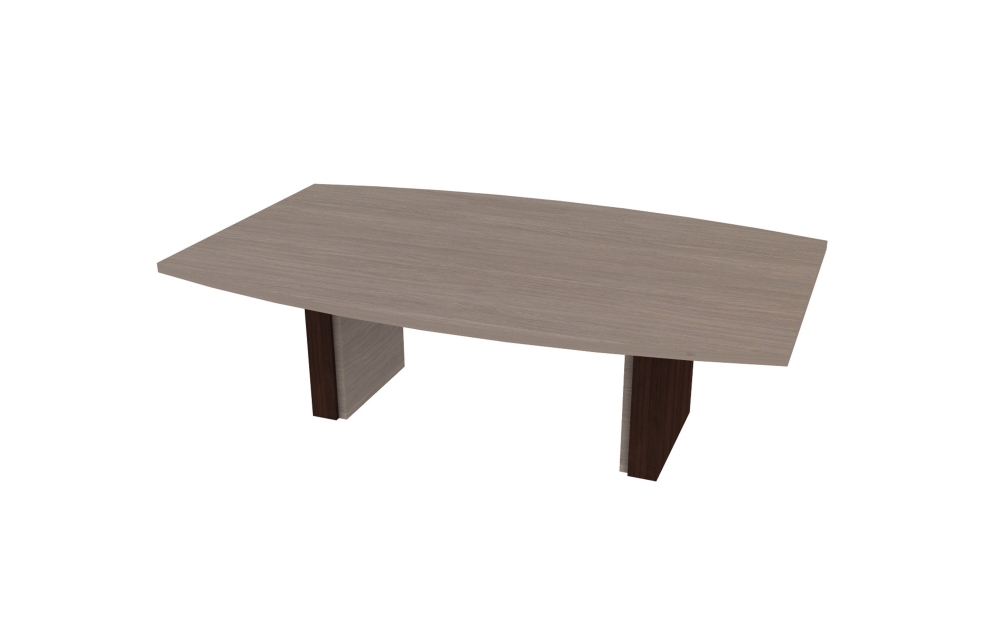 60"x96" Boat-Shaped Table with Block Bases