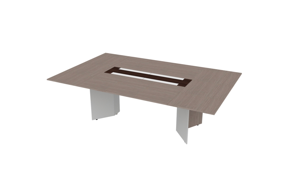 60"x96" Rectangular Table with Center Inlay and Blade Bases