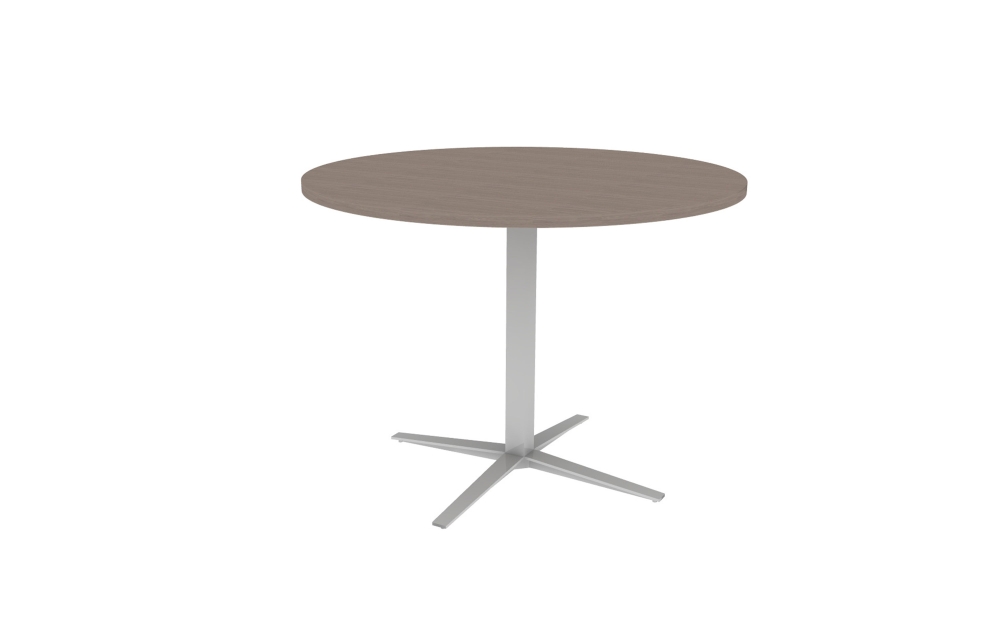 Circular Meeting Table with Counter-Height X Base