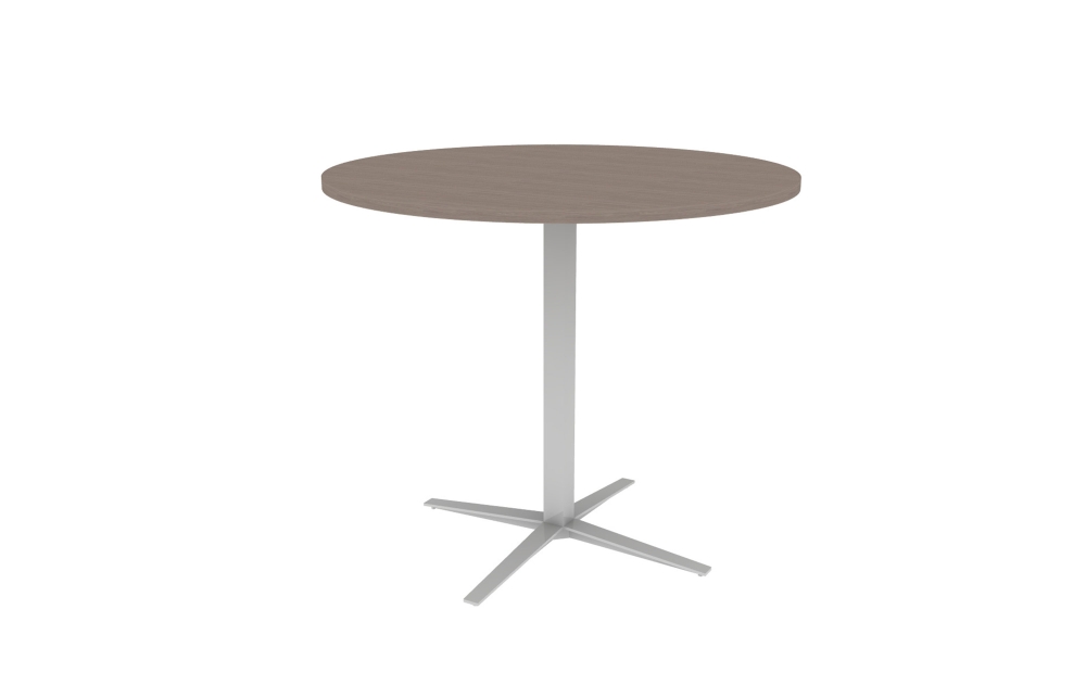 Circular Meeting Table with Standing-Height X Base