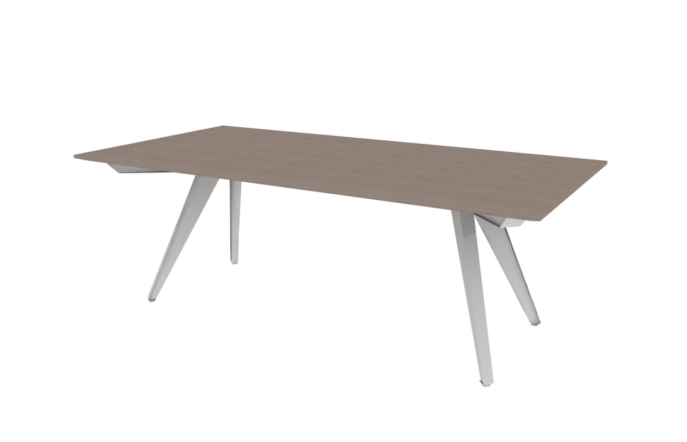 Rectangular Meeting Table shown with Strut Legs