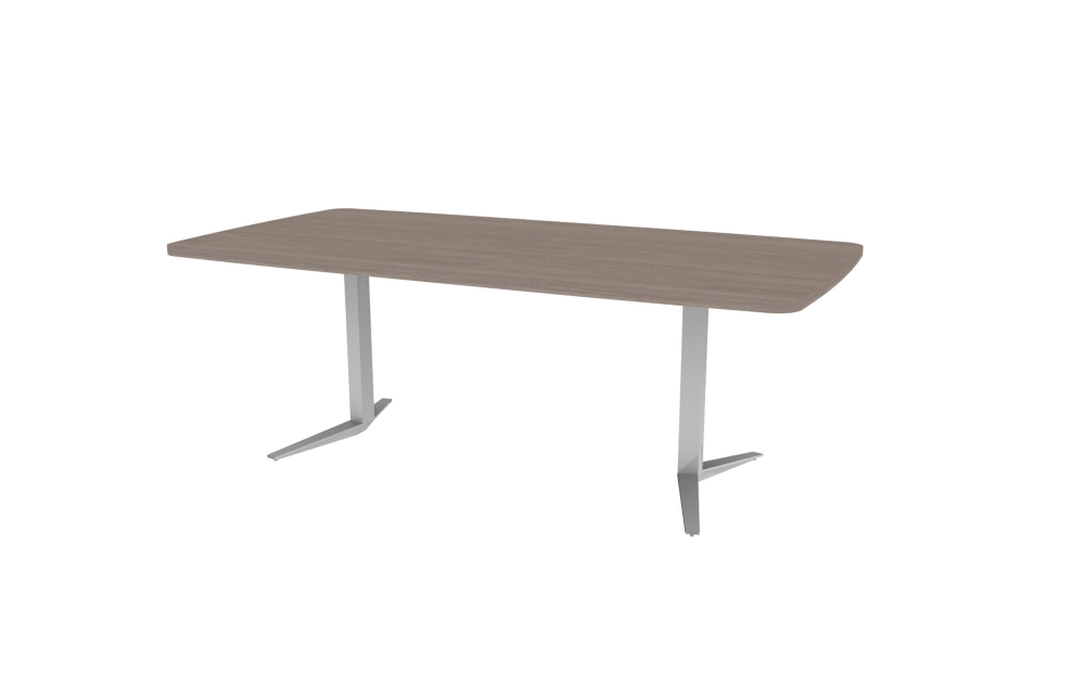 Soft Rectangular Meeting Table with Y Base