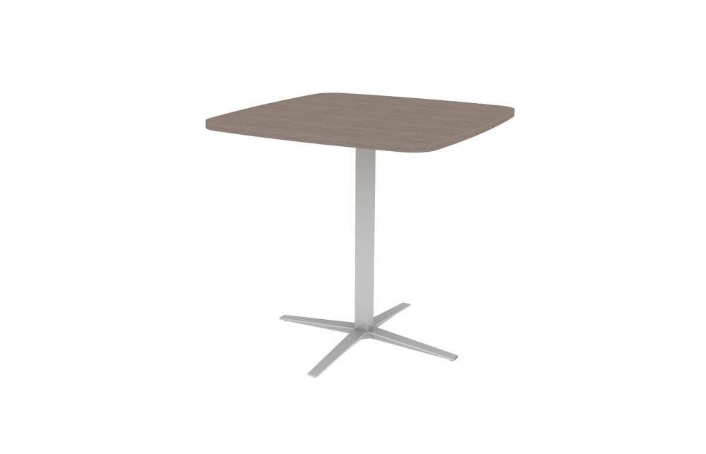 Soft Square Meeting Table with Standing-Height X Base