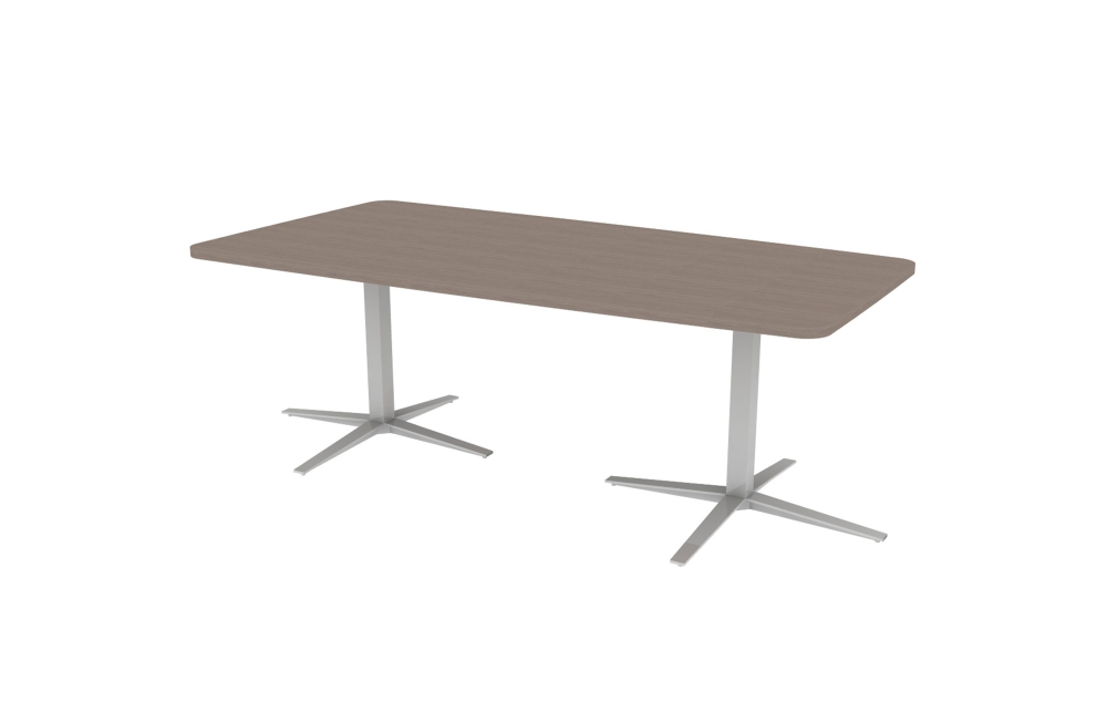 Soft View Meeting Table with X Base