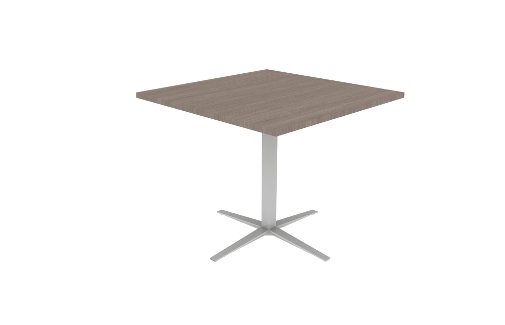 Square Meeting Table with Counter-Height X Base