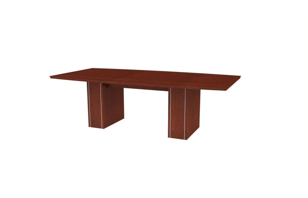 48"x96" Boat Top Table with 10" Rectangular Accent Bases (21-4896BT with 88-245810RAB)