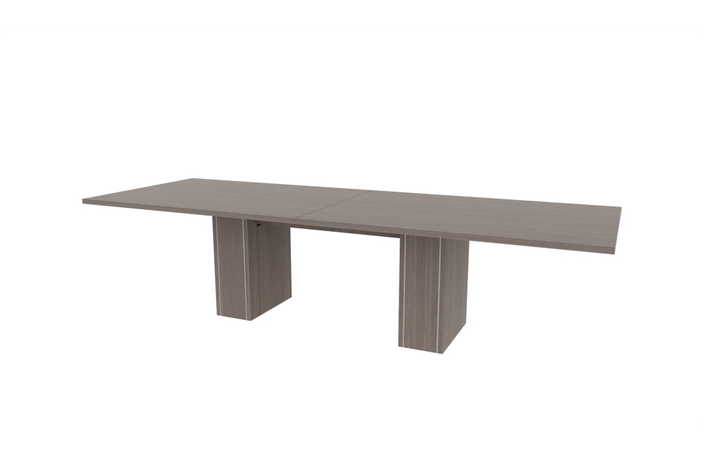 36"x96" Rectangle Top in HPL with 10" Rectangle Accent Bases (88-3696RT with 88-205810RAB)