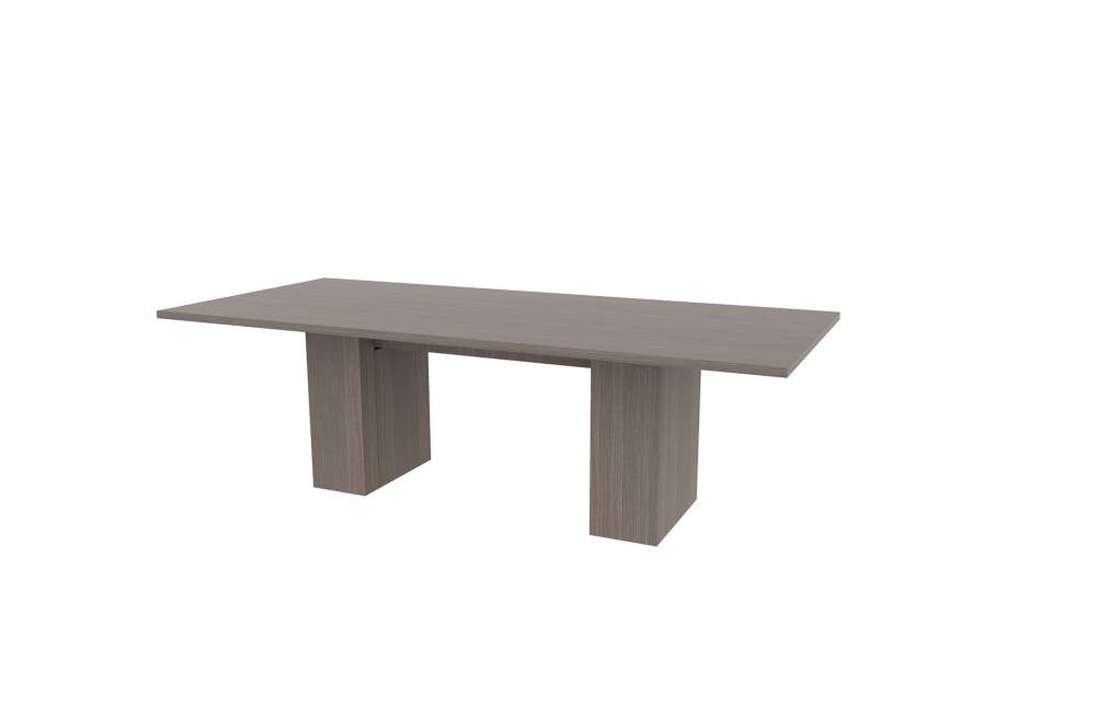 42"x96" Rectangle Top in HPL with 10" Rectangle Bases (88-4296RT with 88-205810RB)