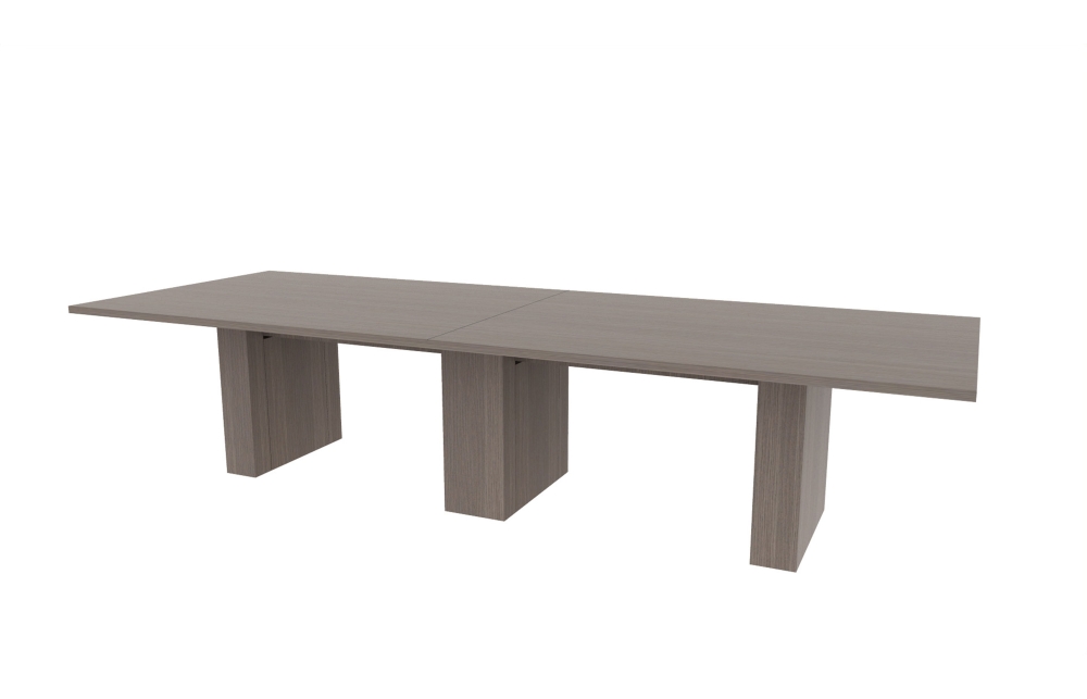 48"x132" Rectangle Top in HPL with 6"/10" Rectangle Bases (88-48132RT with 88-2494C610RB)