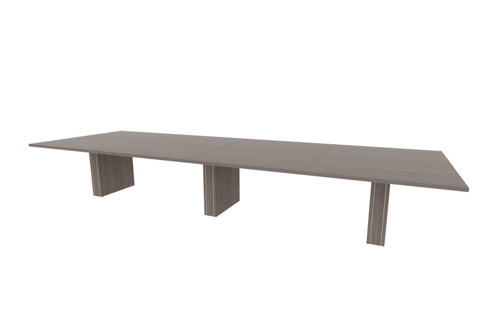 60"x180" Rectangle Top in HPL with 6" Rectangle Accent Bases (88-60180RT with 88-2414206RAB)