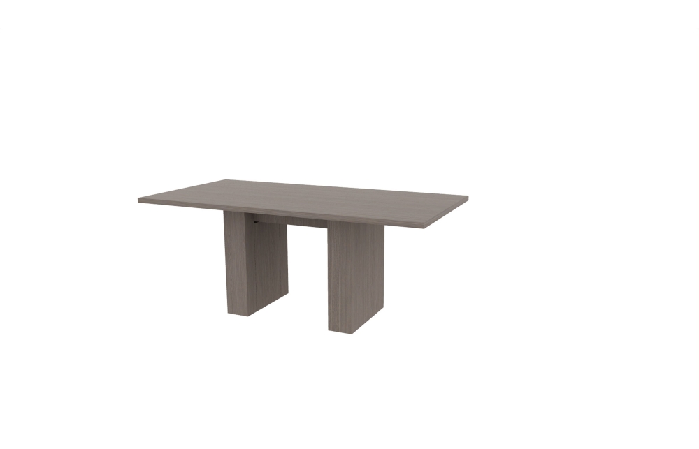 36"x72" Rectangle Top in HPL with 6" Rectangle Bases (88-3672RT with 88-203406RB)