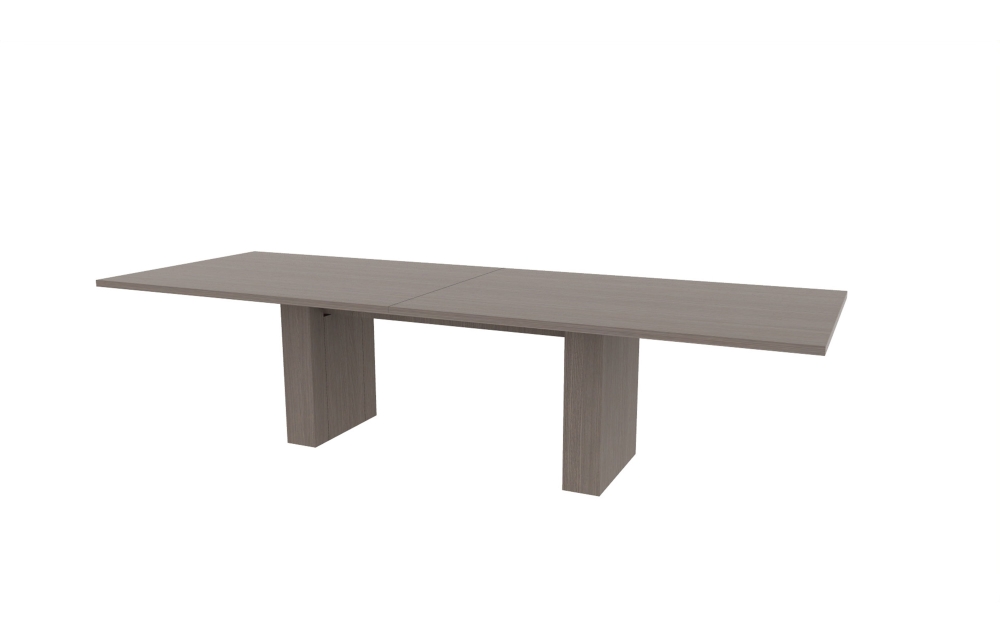 36"x96" Rectangle Top in HPL with 6" Rectangle Bases (88-3696RT with 88-205806RB)