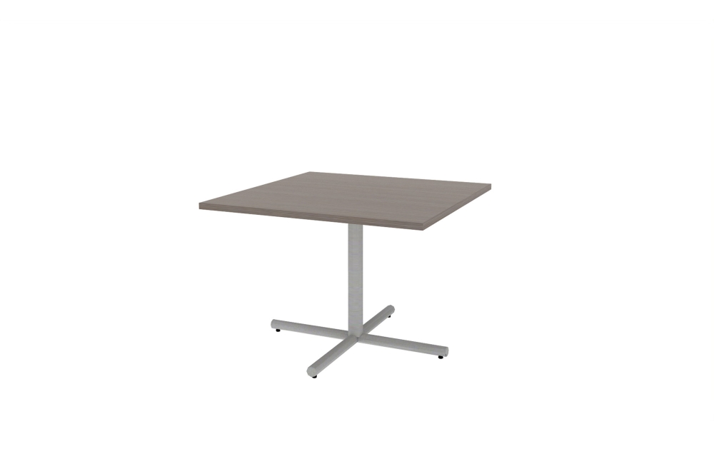 42" Square Top with Aluminum Tubular X Base (88-4242SQ with 01-3830TXA)