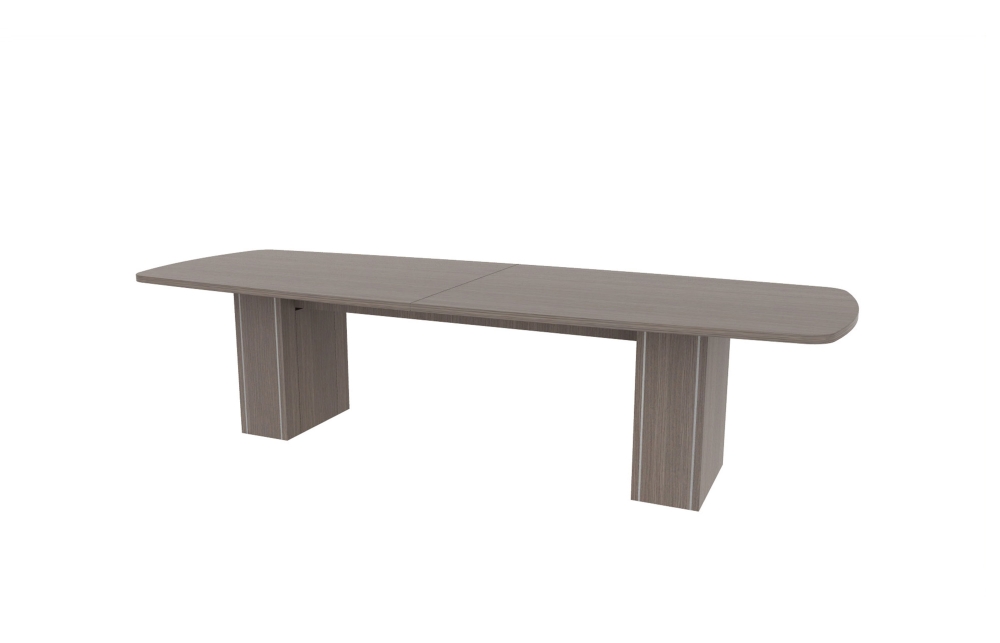 42”x120”" Modern Rectangle Top in HPL with 10" Rectangle Accent Bases (88-42120MR with 88-208210RAB)
