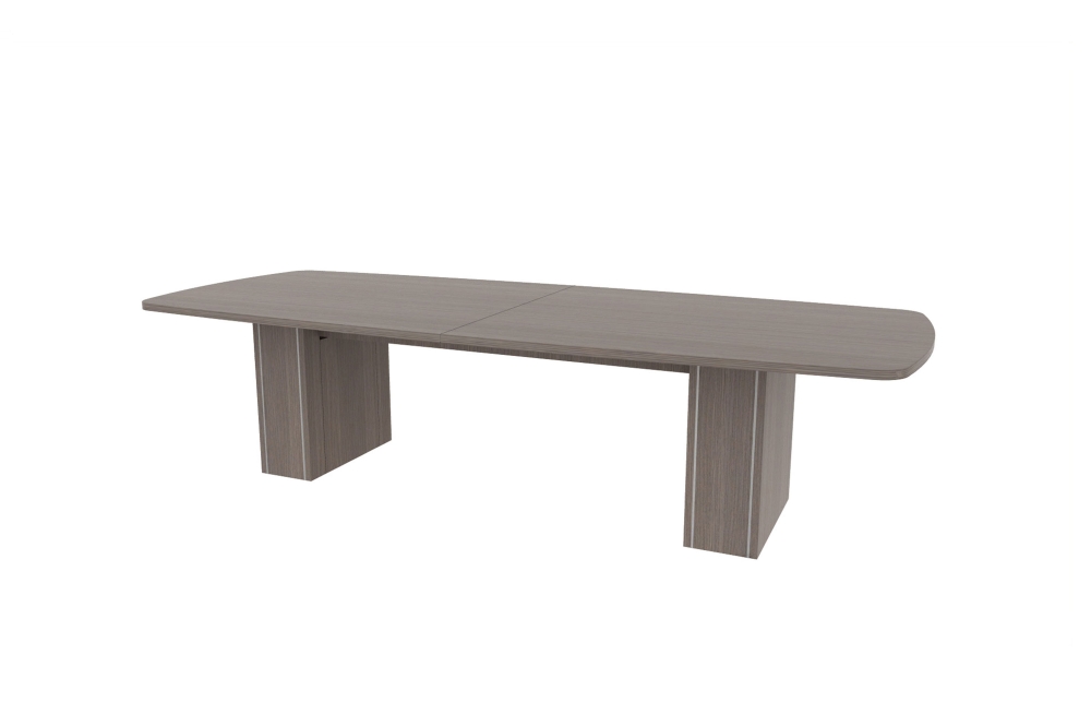 48"x120" Modern Rectangle Top in HPL with 10" Rectangle Accent Bases (88-48120MR with 88-248210RAB)