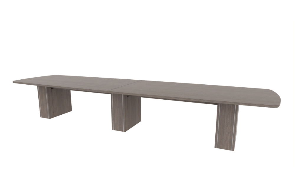 48"x180" Modern Rectangle Top in HPL with 10" Rectangle Accent Bases (88-48180MR with 88-2414210RAB)