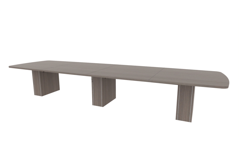 54"x180" Modern Rectangle Top in HPL with 10" Rectangle Accent Bases (88-54180MR with 88-2414210RAB)