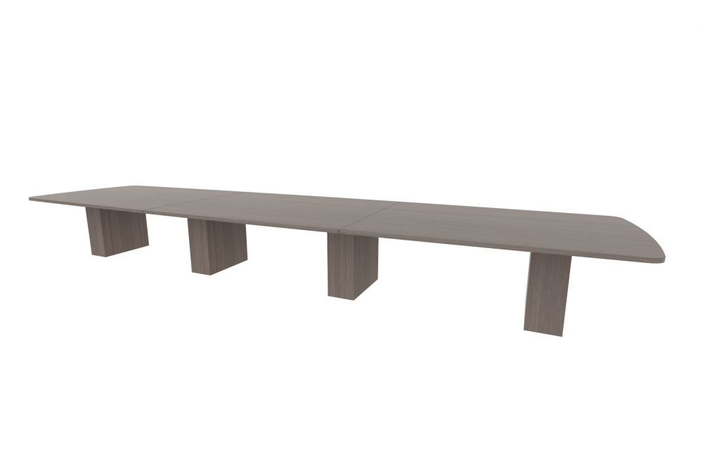 60”x240” Modern Rectangle Top in HPL with 10" Rectangle Bases (88-60240MR with 88-2420210RB)