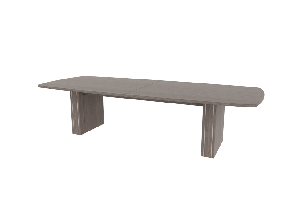 48"x120" Modern Rectangle Top in HPL with 6" Rectangle Accent Bases (88-48120MR with 88-248206RAB)