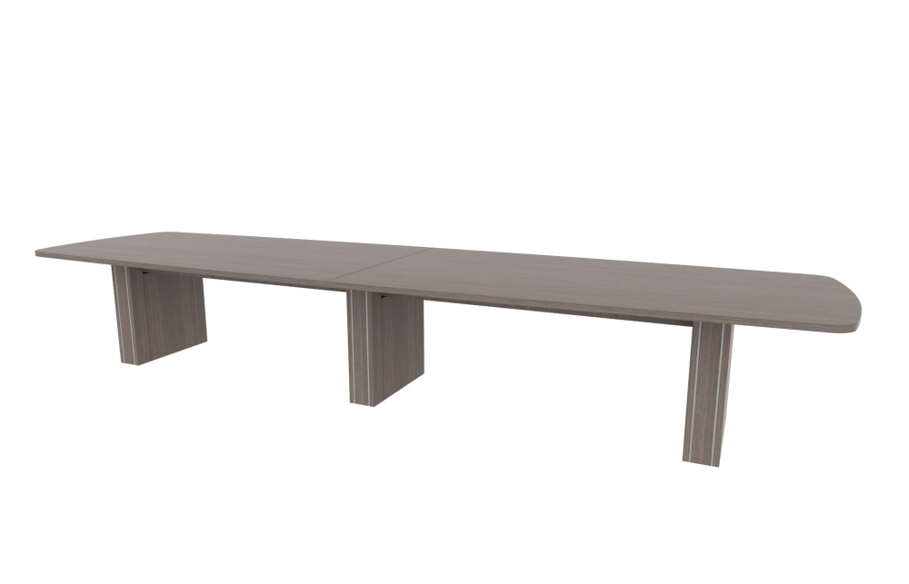 48"x180" Modern Rectangle Top in HPL with 6" Rectangle Accent Bases (88-48180MR with 88-2414206RAB)