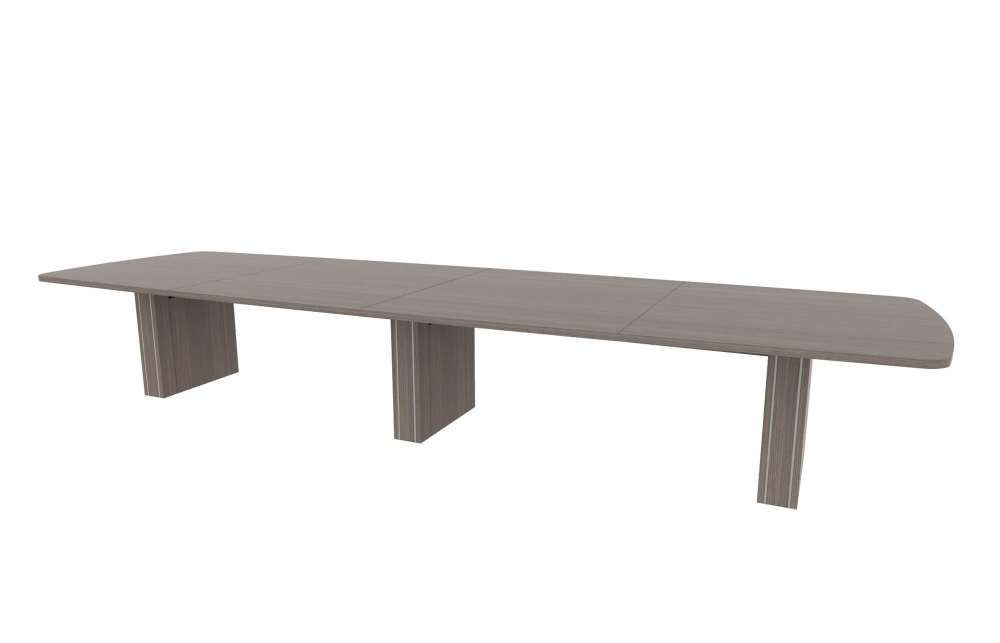 54"x180" Modern Rectangle Top in HPL with 6" Rectangle Accent Bases (88-54180MR with 88-2414206RAB)