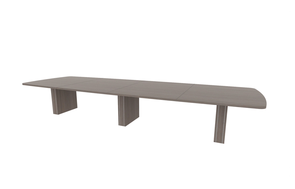 60"x180" Modern Rectangle Top in HPL with 6" Rectangle Accent Bases (88-60180MR with 88-2414206RAB)
