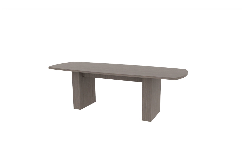 36”x96” Modern Rectangle Top in HPL with 6" Rectangle Bases (88-3696MR with 88-205806RB)