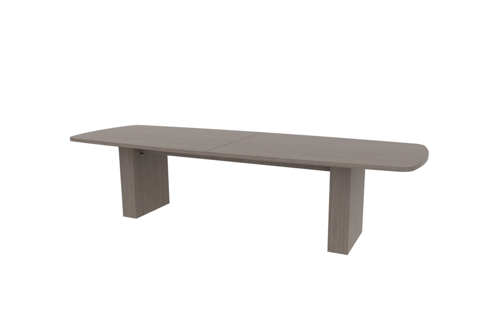 42”x120” Modern Rectangle Top in HPL with 6" Rectangle Bases (88-42120MR with 88-208206RB)
