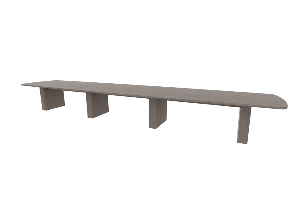 48”x240” Modern Rectangle Top in HPL with 6" Rectangle Bases (88-48240MR with 88-2420206RB)