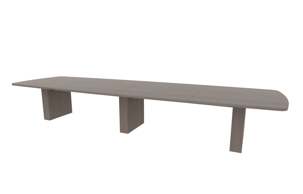 54”x180” Modern Rectangle Top in HPL with 6" Rectangle Bases (88-54180MR with 88-2414206RB)