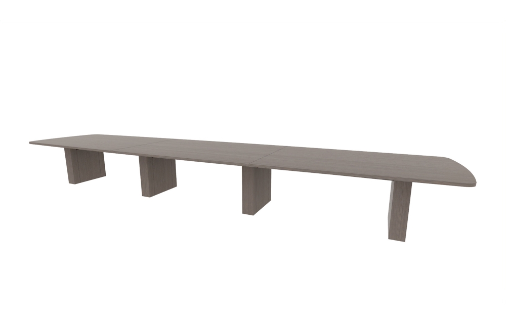 54”x240” Modern Rectangle Top in HPL with 6" Rectangle Bases (88-54240MR with 88-2420206RB)