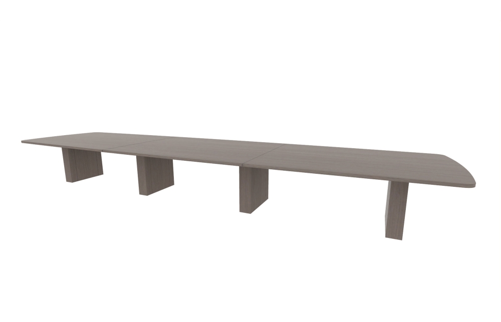 60”x240” Modern Rectangle Top in HPL with 6" Rectangle Bases (88-60240MR with 88-2420206RB)