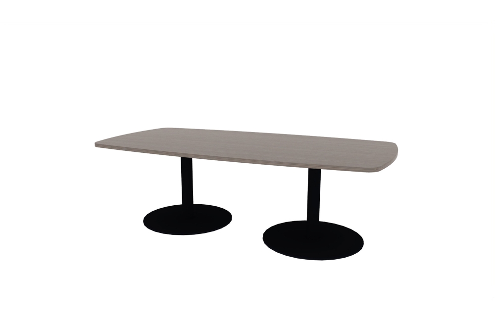 48"x96" Modern Rectangle Top in HPL with Black Disc Bases (88-4896MR with 01-3230DBB)