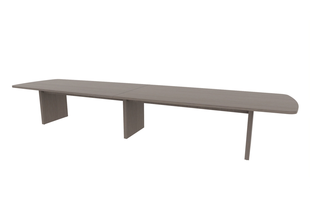 48"x180" Modern Rectangle Top in HPL with Rectangle Panel Bases (88-48180MR with 88-24142RPB)