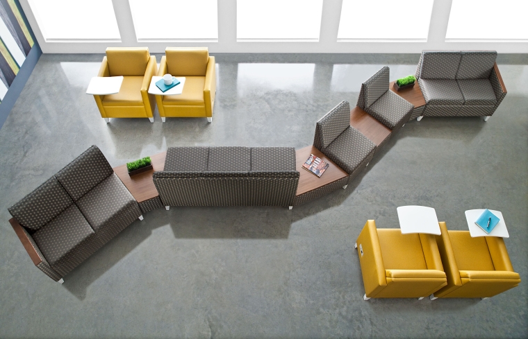 Indiana Furniture Isla Curvilinear ClubChairs Overhead