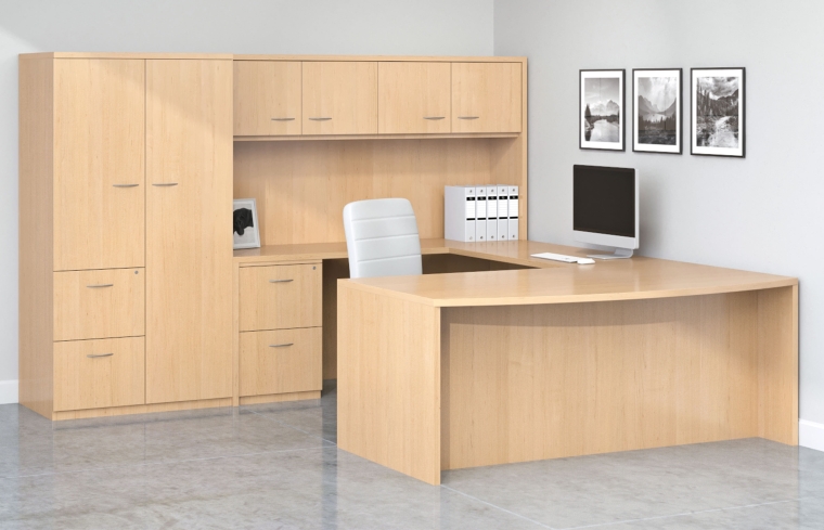 Indiana Furniture Madera Bowfront-Desk Clutch