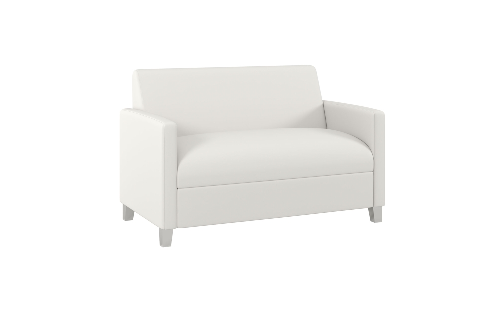 Indiana Furniture Bliss Settee GreenHides Sierra White